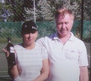 Ladies Club Champion 2010 Lisa Gardner with then Chairman Martin Putley